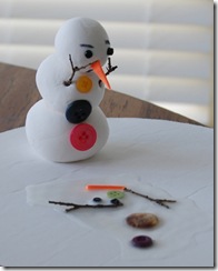 snowman and lost friend by Kim Marchesseault